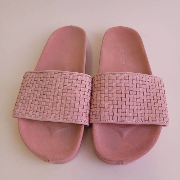 J Slides NYC Pink Slide Sandal Size 6 Leather Women's Summer - Picture 4 of 12